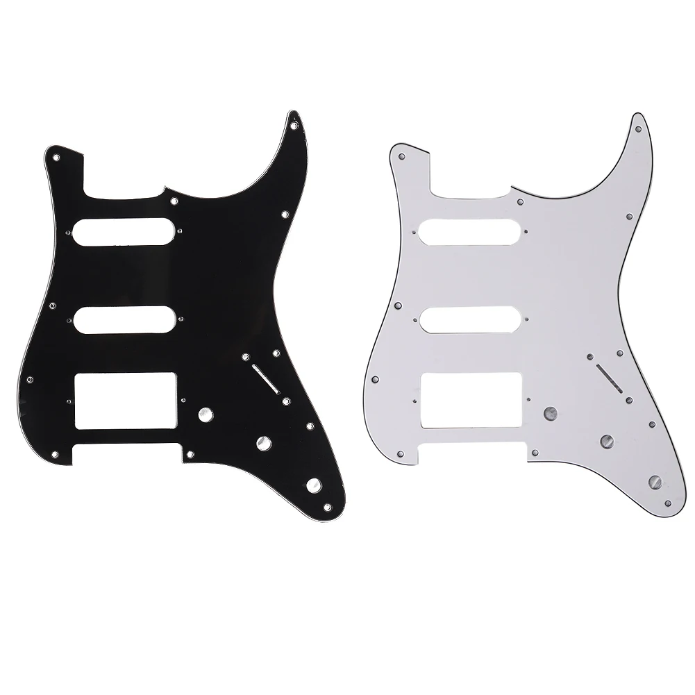 Electric Guitar Pickguard One Humbucker Guitar Pickguard PVC 11 Holes High Temperature for Fender Stratocaster