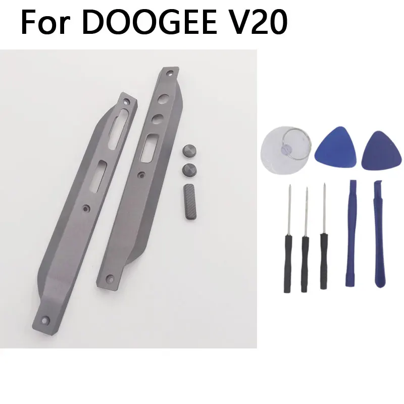 

Новые оригинальные DOOGEE V20, левые и правые декоративные детали, боковая панель, средняя рамка, кнопка громкости, аксессуары для телефона Doogee V20