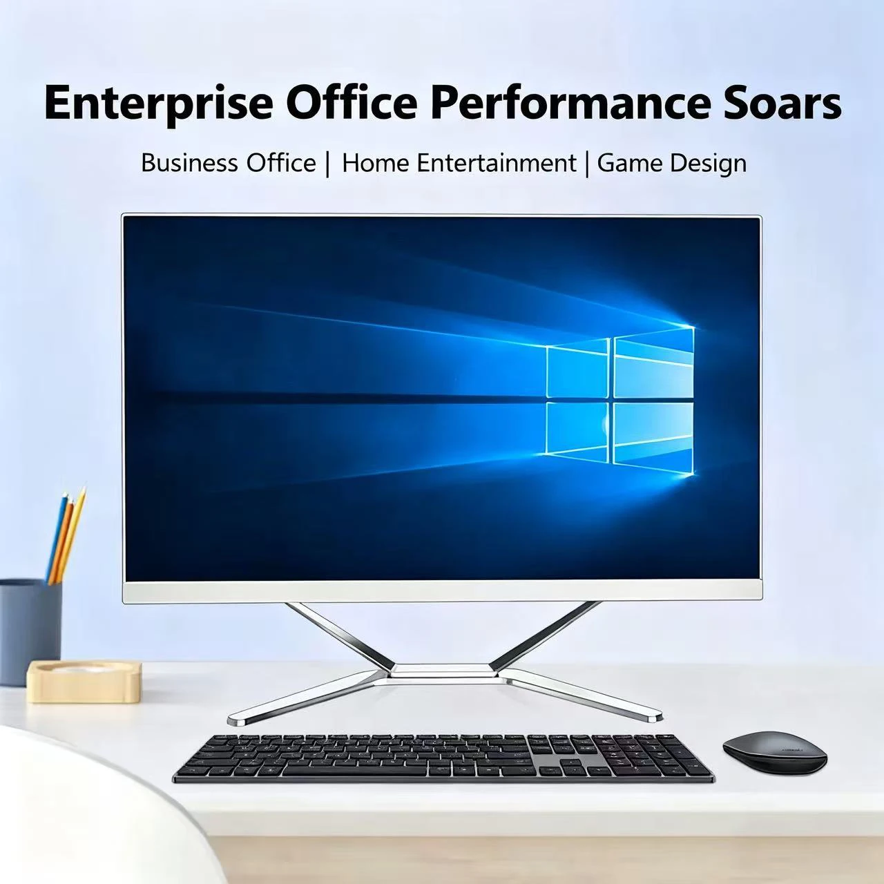 PC desktop all-in-one da 22 pollici i3 i5 i7 i9 Computer desktop da ufficio da 21,5 pollici per l'editazione domestica e in ufficio