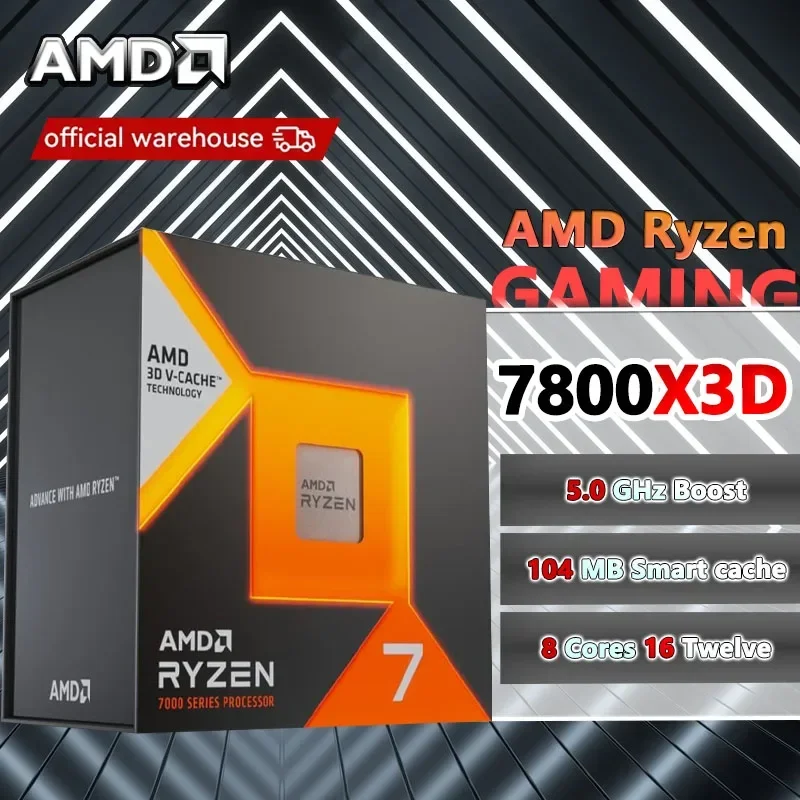 AMD R7 7800X3D Ryzen 7 7800X3D New Box without fan