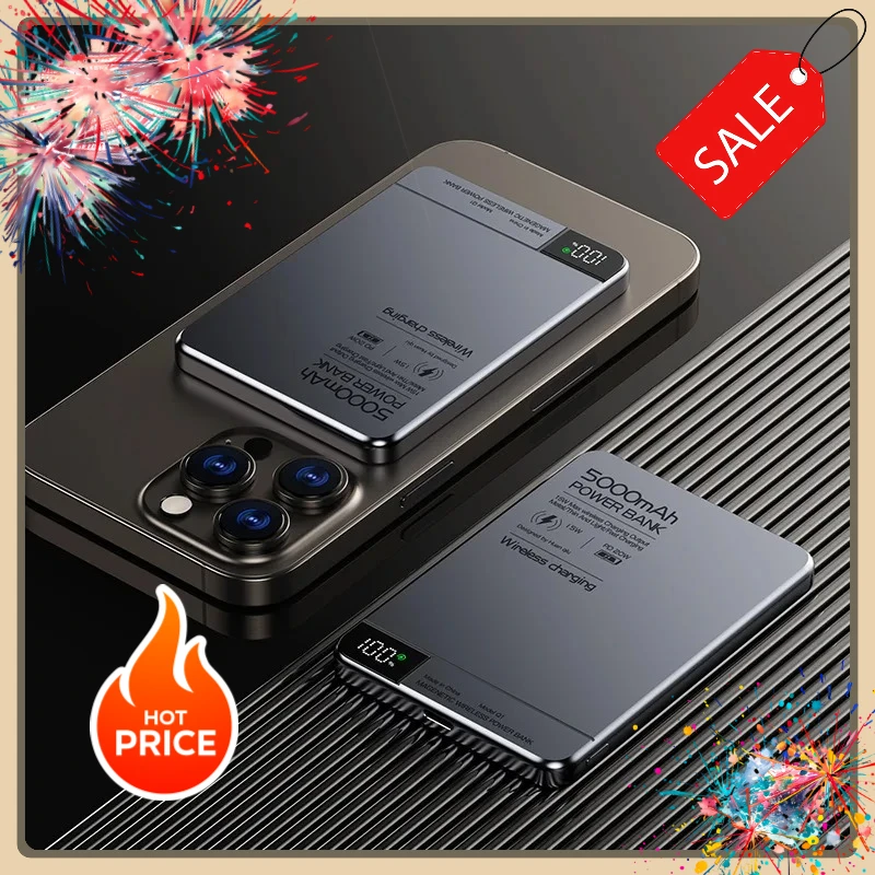 

10000mAh Power Bank Magnetic Qi Wireless Charger PD20W Super Fast Charging Powerbank For Magsafe iPhone Samsung Huawei Xiaomi