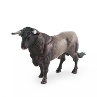 Simulation Bullfighting Action Figures With Rider Farm Animals Poultry Cattle Model Cowboy Static Calf Bull OX Figures