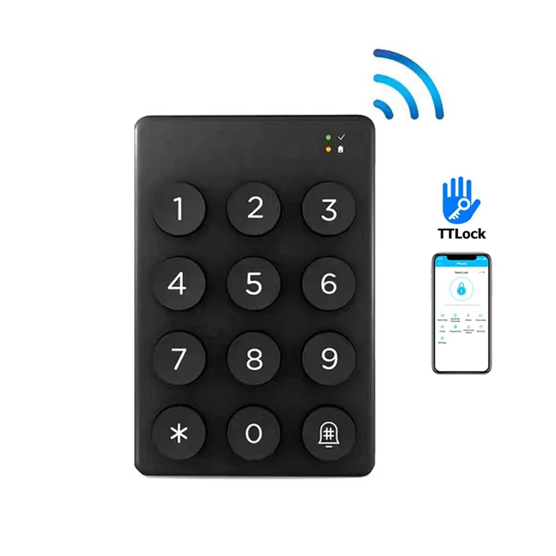 

ABKN-Wireless Keypad Digit Code Bluetooth App Unlock For Ttlock App Smart Code Things Electronic Intelligent Locks