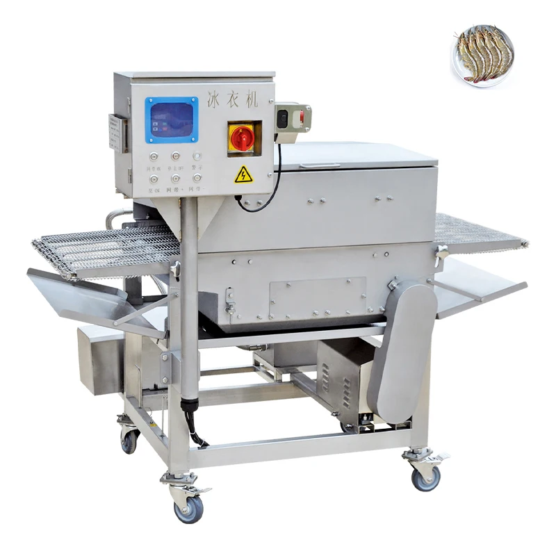 Ice Glazing Machine For Frozen Chicken Pork Beef Automatic Coating Equipment Processing Line