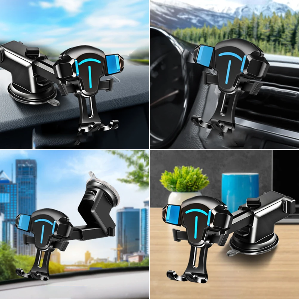 

Car Phone Holder for Cars Vehicle Rack Dashboard Mount Cell 2-in-1 Stand Mobile