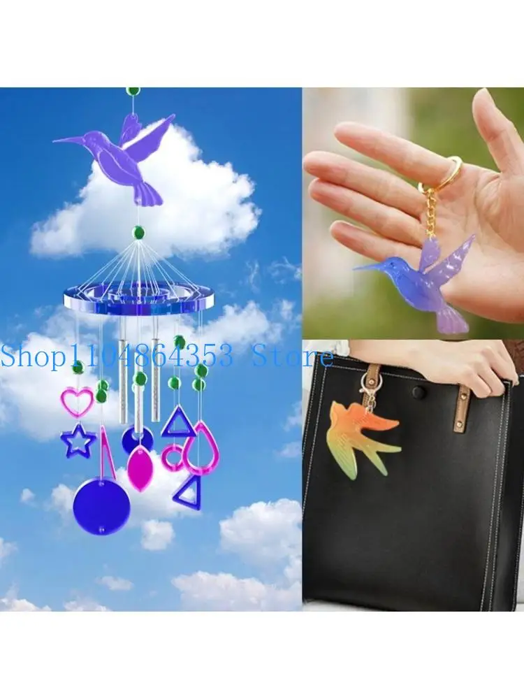 

652F Настенная силиконовая форма для колокольчика ветра для подарка на День святого Валентина