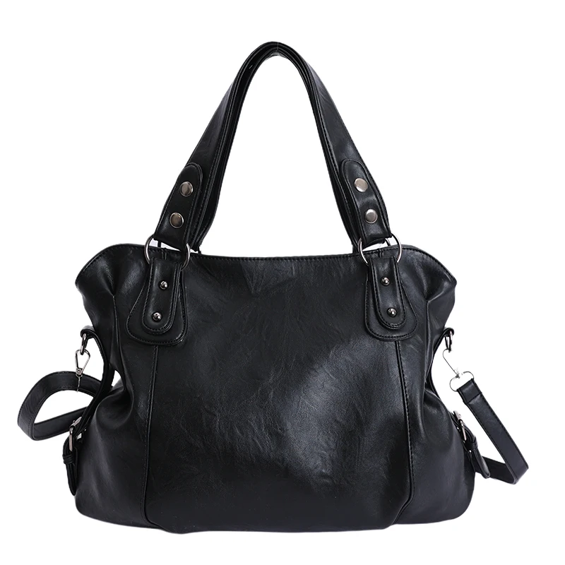 

Мягкая искусственная кожа, большая вместительная сумка, женская ретро-модная однотонная сумка на молнии, женская роскошная классическая сумка через плечо