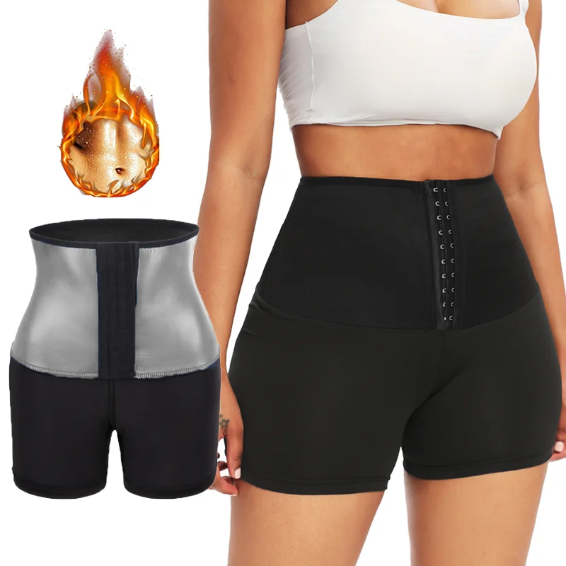 

Термошорты для похудения и сжигания жира, женские шорты-сауна для фитнеса, корректирующие фигуру, с эффектом горячего потоотделения