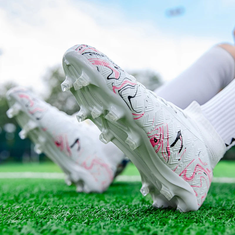 Summer Hot Sale Outdoor Unisex Professional Wear-Resistant Training Soccer Shoes Long and Short Spikes Sports Shoes Suitable for