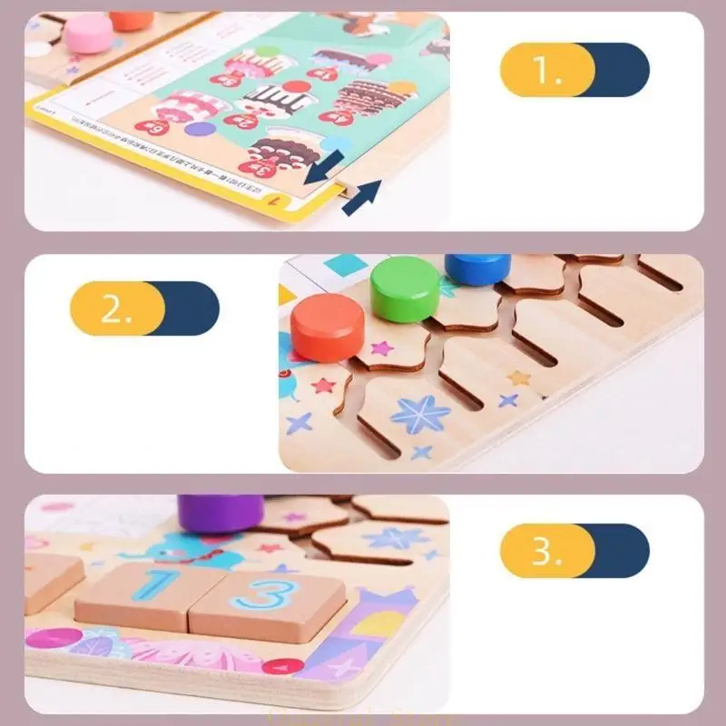 E7CE Board Entrate Toy Math Learning Sordinting Forme per i ragazzi asilo