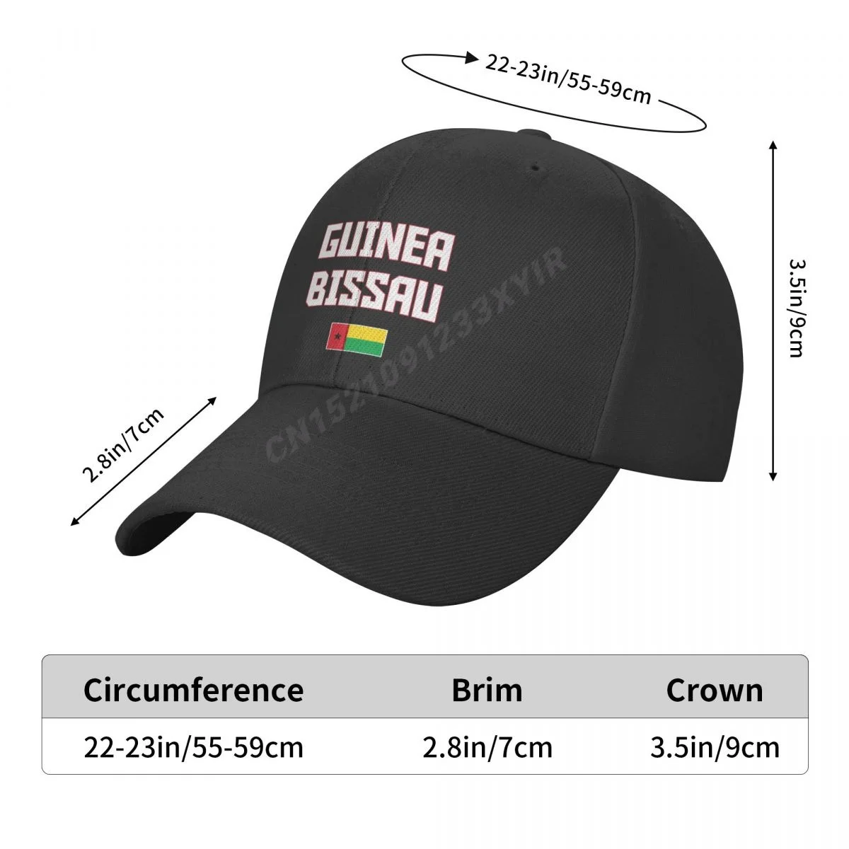 Baseball Cap Guinea-Bissau Flag Wild Sun Shade Peaked Adjustable Caps for Men Women Print