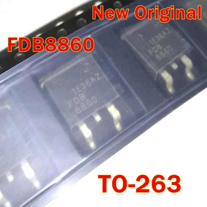 1Pcs to 100Pcs Fdb8860 To-263 New Original N-Channel Logic Level Powertrench 3 Mosfet 30V 80a