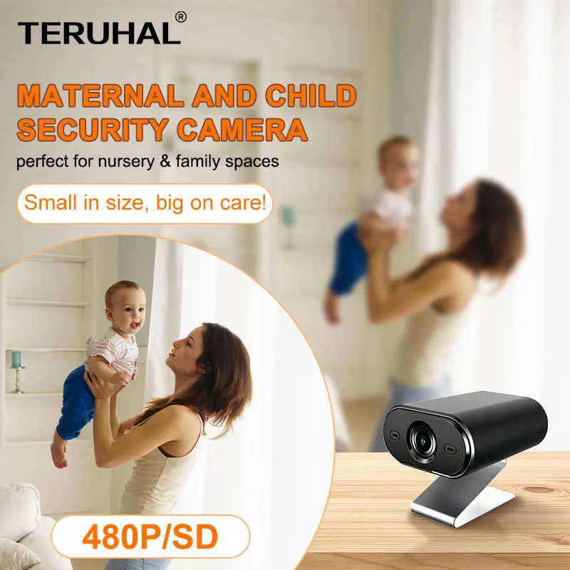 미니 카드 카메라 480P WiFi 모니터링 보안 보호 원격 모니터 캠코더 비디오 감시 스마트 홈 베이비 모니터