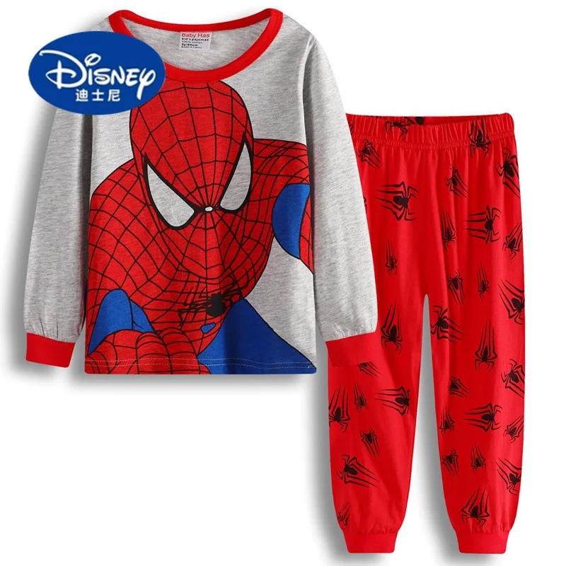 

2025 Disney Superman Spider-Man Kids Pajama Set | Cotton Print Sleepwear, Long Sleeve & Pants