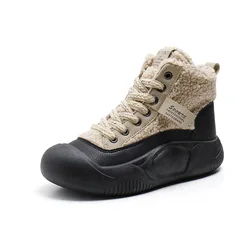 Women's Winter Ankle Boots New Casual Sports Warmed  Shoes Woman Platform Plus Plush Snow Boot Footwear Botas De Mujer