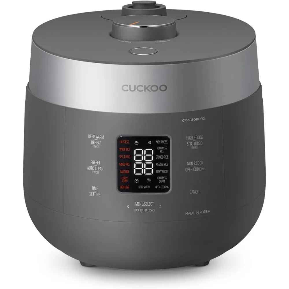 

CRP-ST0609FG 6-Cup (Uncooked) / 12-Cup (Cooked) Twin Pressure Rice Cooker & Warmer with Nonstick Inner Pot, 16 Menu Options, 3