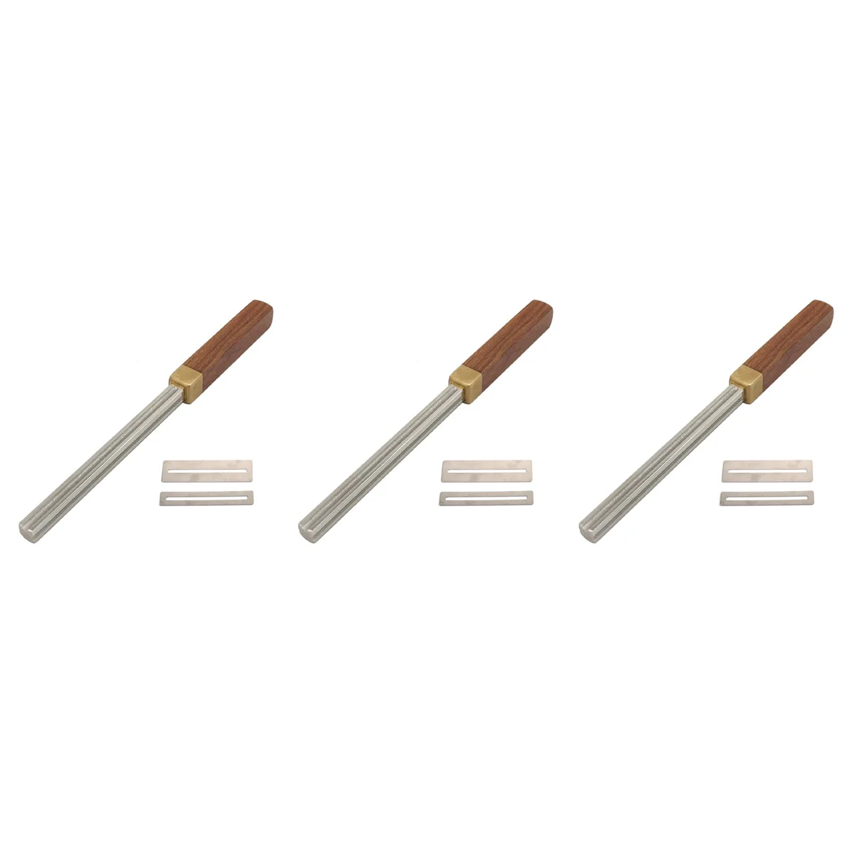 

ABME 3X Guitar Fret Crowning File,Fret Edge File,Fret End Rounded Tool,Three Radius Slot&File