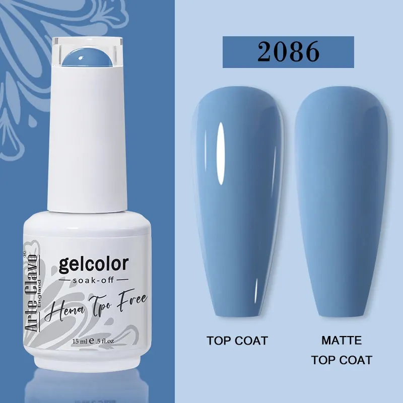 Arte Clavo 116 Kleuren Gel Nagellak 15 ml Kleurrijke Gel Semi Permanente Losweken UV Gel Nail Art DIY Ontwerp vernis Nagelbenodigdheden