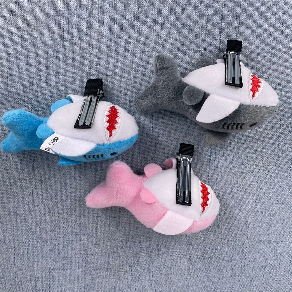 40PCS 3Colors , Shark Little Hairpin , 8CM Hair Clip , 2Designs Hair Clamp Barrette