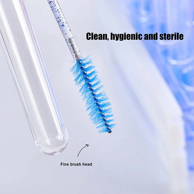 1Pcs Colorful Bow Tie Eyelash Brush Tubes With Crystal Lash Mascara Wands Eyebrow Comb Spoolies Applicators Makeup Tools