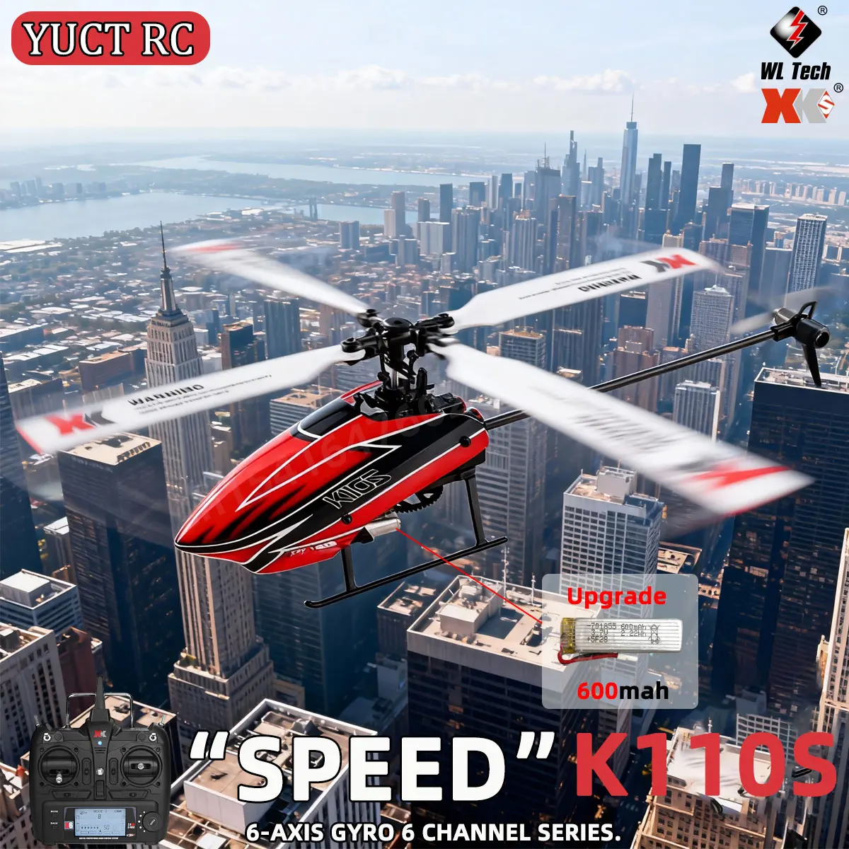 

Wltoys K110s RC Helicopter RTF 2.4G 6CH 3D 6G System Brushless Motor RC Quadcopter Remote Control Dron Children toys for boys