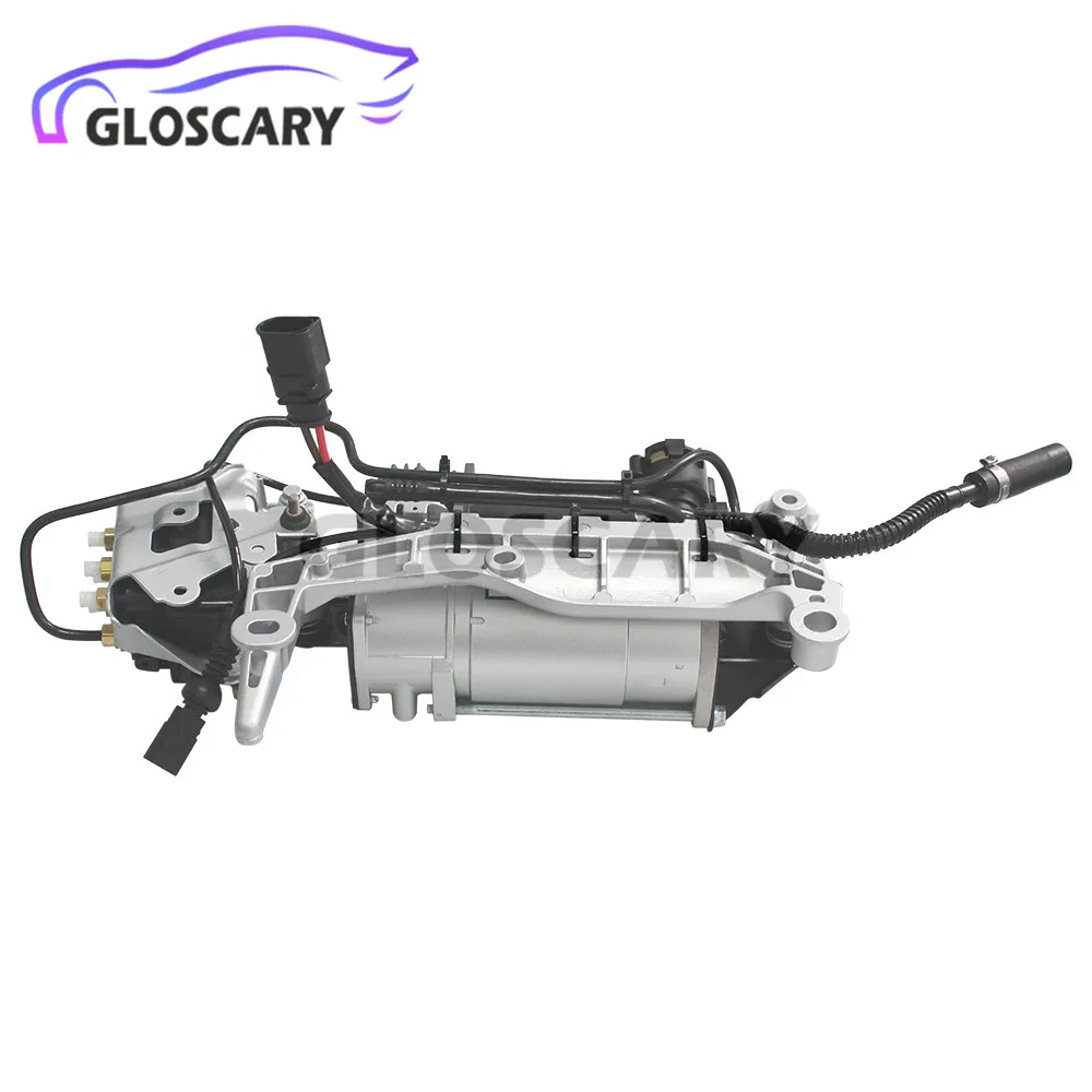 For Audi Q7 4L VW Touareg 7L Porsche Cayenne 9PA Air Suspension Compressor Pump With Bracket + Block valve + Pipe Assembly