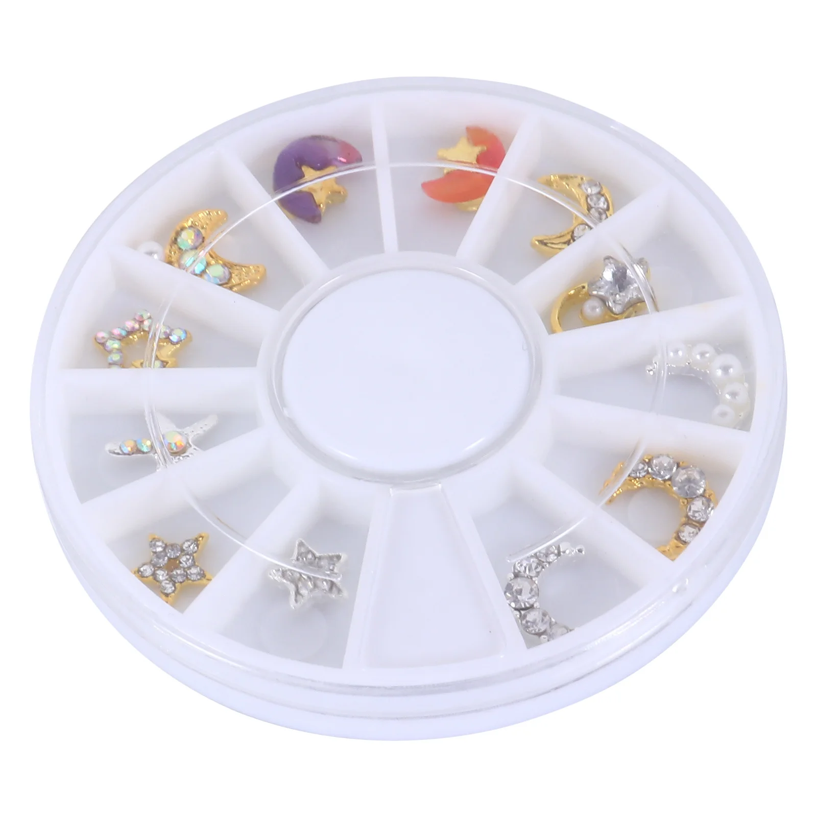 

12Pcs Nail Art Rhinestones Crystal Studs Decor for Nails Phones Laptops Glasses Crafts Women Manicure Design Accessories