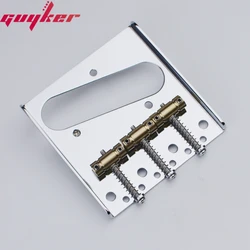 In-Tune Guitar Bridge With Vintage 52 62 Brass and Steel Base Plate For TL Replacement Part Chrome