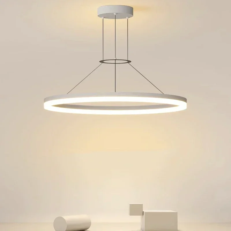 

Nordic Ring LED Pendant Lights Living Room Restaurant Bedroom LED Chandeliers Acrylic LED Indoor Lighting for Room Decor Fixture