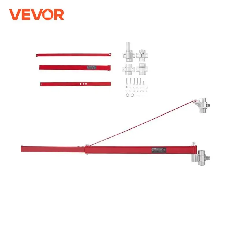 VEVOR 1320 lbs Electric Hoist Support Arm Winch Hoist Steel Holder Swing Arm 180° Swivel Scaffold for Workshop Garage Lifting