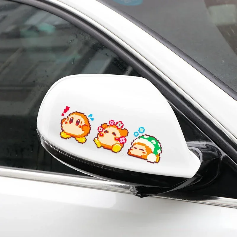 Kirby Car Sticker Motorcycle Anime Car Accessories Stickers Cute Flaw Covering Waterproof Decoration Cars Door DIY Ornament Gift