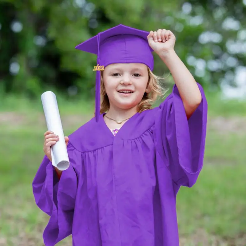 Kleuterschool Afstuderen En Jurk Afstuderen Gewaden Jurk Kwastje Set 2023 Comfortabele Unisex Geklets Grad Outfit Voor Kleuterschool