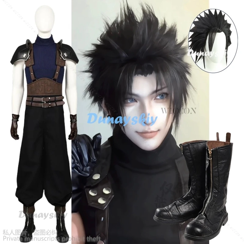 

Игра окончательная фантазия Zack FF7 Cos Zack ярмарка косплей костюм Ролевые игры Новый Полный комплект с туфлями парик Хэллоуин Карнавал искусственное аниме