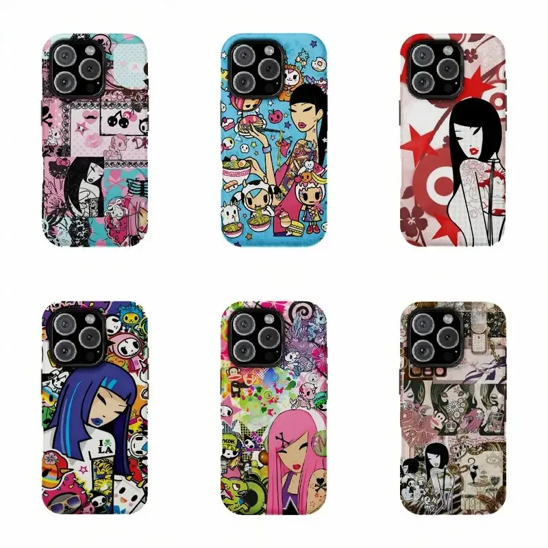 Japan T-Tokidokis Phone Case for Samsung Galaxy S20 S23 S24 S25 S26 FE Plus Ultra Edge 4G 5G Luxury Double-layer Back Cover