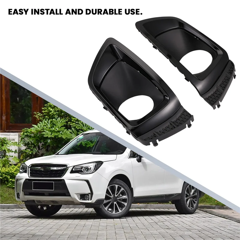 سيارة الضباب غطاء المصباح شواء الحافة الإطار غطاء المصباح LED العلوي الضباب الخفيف لسوبارو فورستر XT 2014-2016-A28K