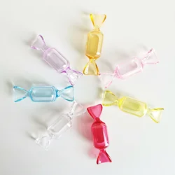10pcs/set Mini Plastic Transparent Candy Box Gift Packaging Cute Candy-shaped Storage Container DIY Baby Shower Party Decoration