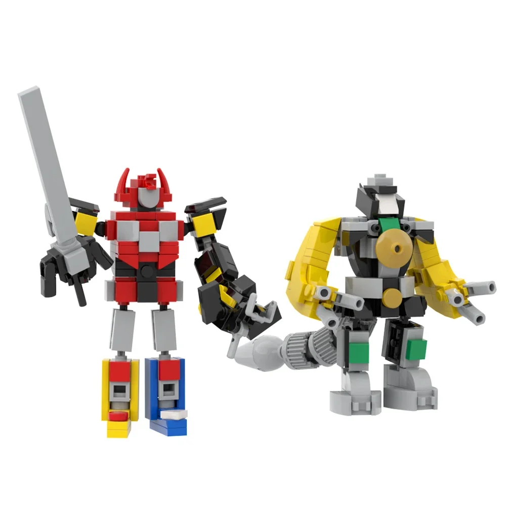 MOC Anime Action Power Rangersed Figures Model Buiding Blocks Mech Robot Megazord Dragonzord Mightied Morphins Bricks Toys Gift