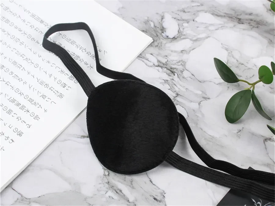 Himeno Wig Chainsaw Man Black Short Fluffy Layered Synthetic Hair With Eyes Patch Heat Resistant Costume Party Play