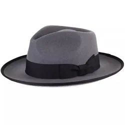 Camel Gray Color Fedora Hat, British Style 100% Wool Jazz Hats ,Women Men Party Dress Autumn Winter Felt Hat With XXL  Big Head