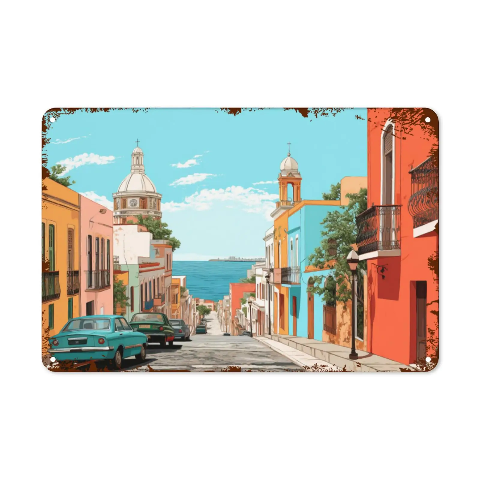 Винтажная жестяная вывеска Old Town San Juan, Пуэрто-Рико Винтажная металлическая жестяная вывеска Домашний декор Гостиная Спальня Гараж Клуб Бар Декор 1 шт. Винтажная жестяная вывеска Old Town San Juan, Пуэрто-Рико Винтажная металлическая жестяная вывеска Домашний декор Гостиная Спальня Гараж Клуб Бар Декор 1 шт.