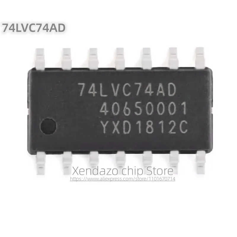 10pcs/lot 74LVC74AD SOP-14 package Original genuine Logic chip