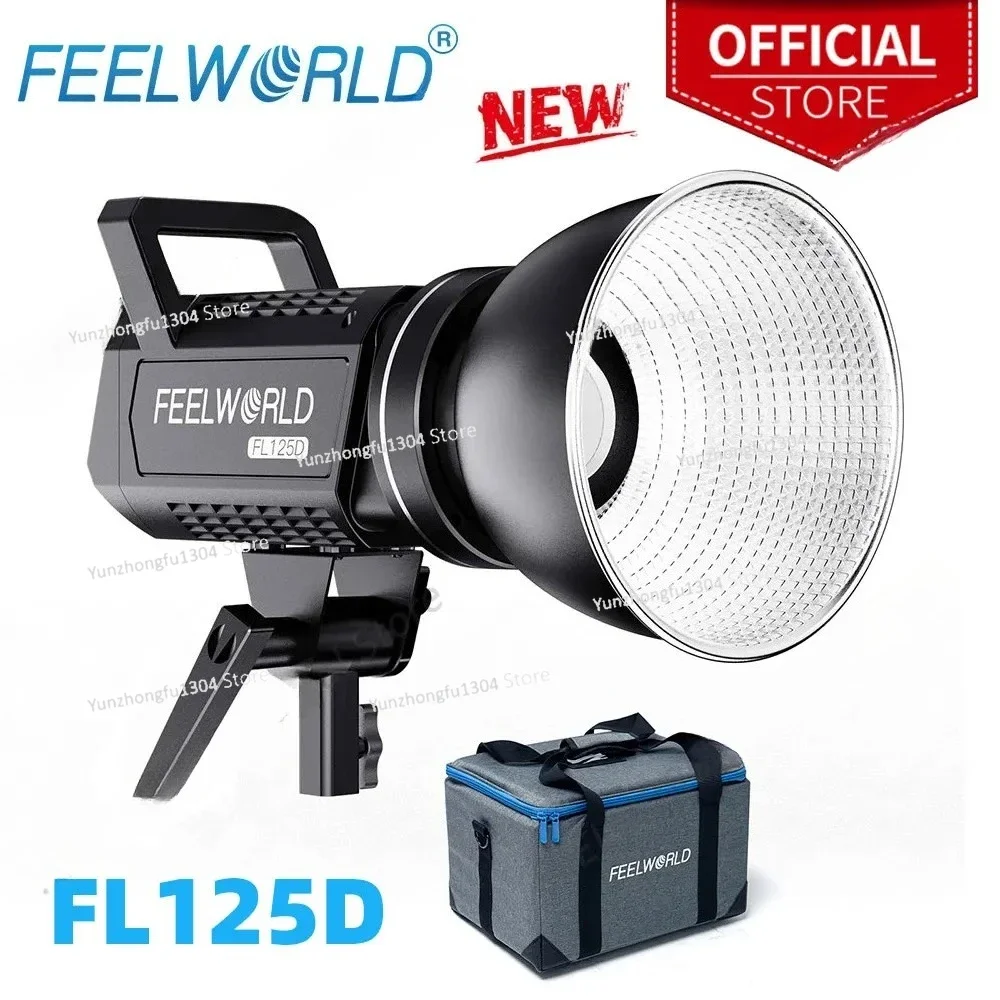 FEELWORLD FL125D 125W  Daylight Video Light  5600K APP Control Bowens Mount Lighting for Live Video Stage  Professional Shooting