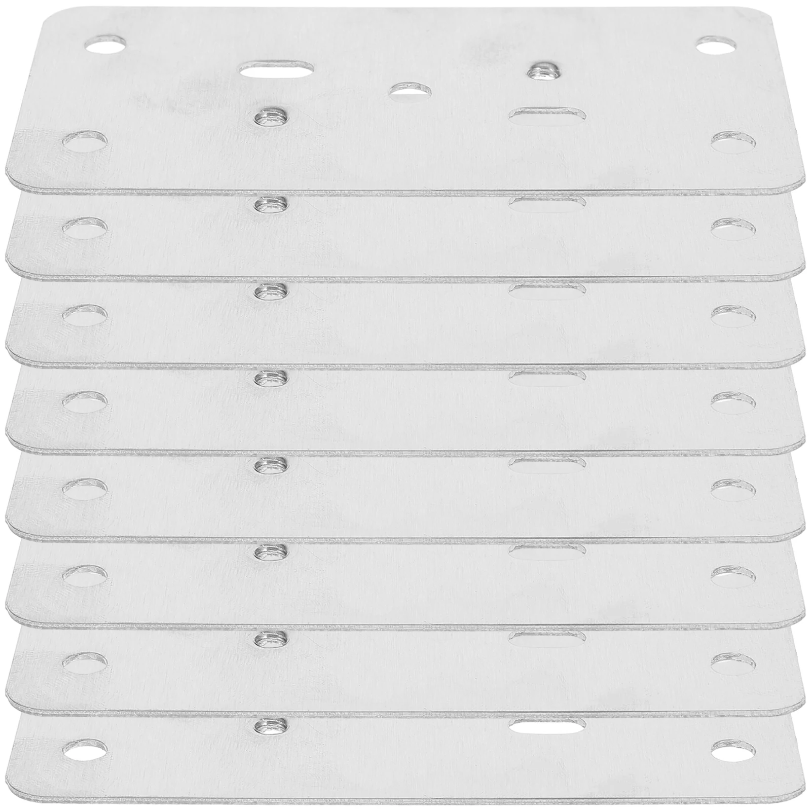 

8pcs Cabinet Repair Sheet Thickened Ball Fixing Plate Door Reinforcement Circular Repair Stainless Steel Plates Door