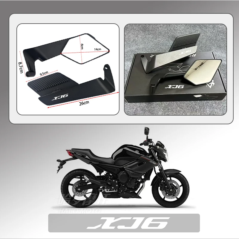 

Motorcycle Folding Wind Wing Aluminum Alloy Side Rearview Mirror For YAMAHA XJ6 XJ6F XJ6N XJR300 XJR1300 XJR1200 Upgrade