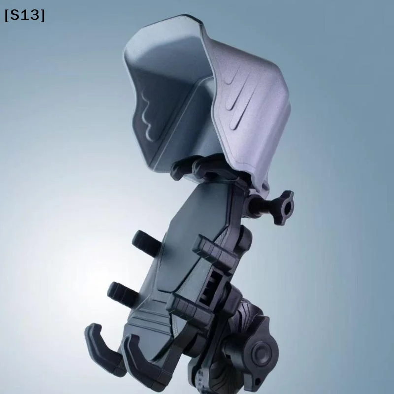 Phone Holder Mini Helmet Sun Hat Battery Car Waterproof Rider Motorcycle Holder Phone Rain Cover Holder Sunshade[Q]Q@