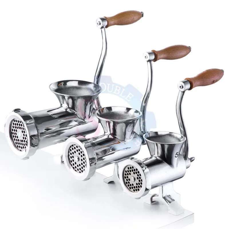 

8# Stainless Steel Manual Portable Food Processor Mince Chopper Machine Meat Mincer Chili Ginger Grinder Tool For Home Use