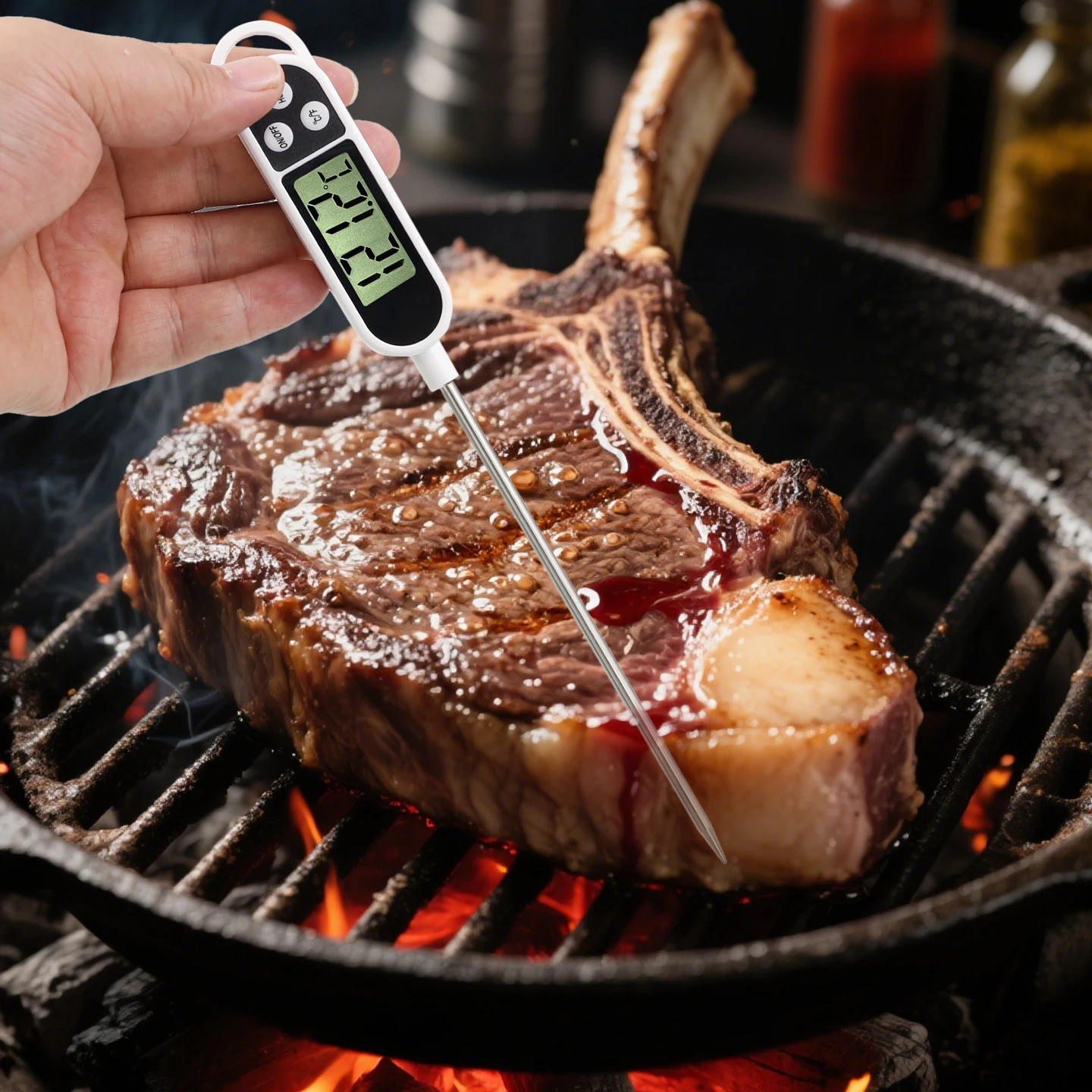 Termometro digitale per alimenti ad alta precisione – Per cuocere al forno, cucinare e alimenti per l'infanzia, misura acqua, olio, latte e temperature principali