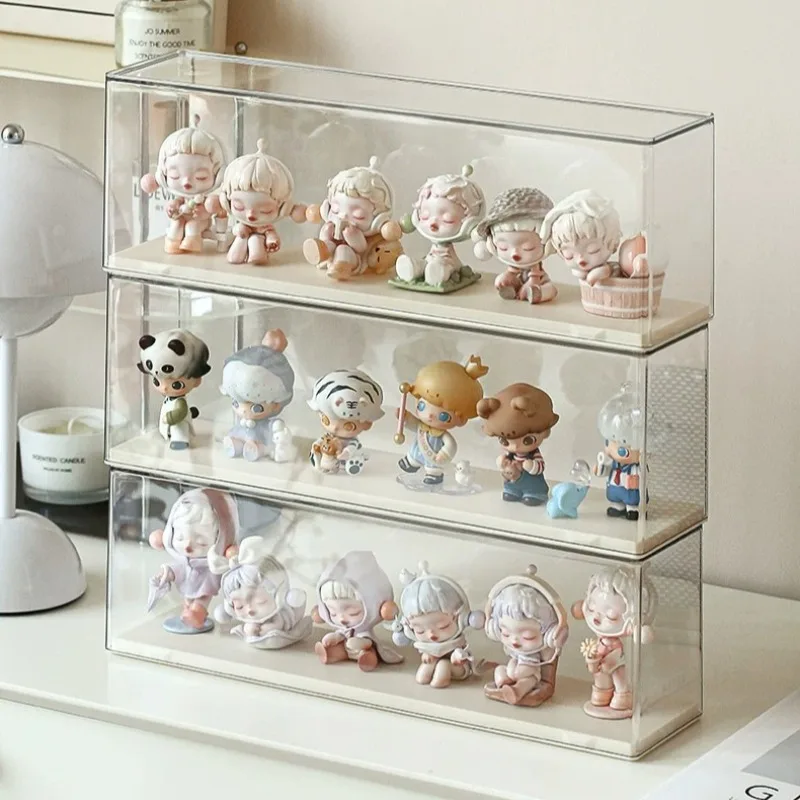 Decoration Trinket Storage Rack Desktop Doll Narrow Acrylic Display Shelf Kawaii Stand Mueble Organizador Cutecore Organizer