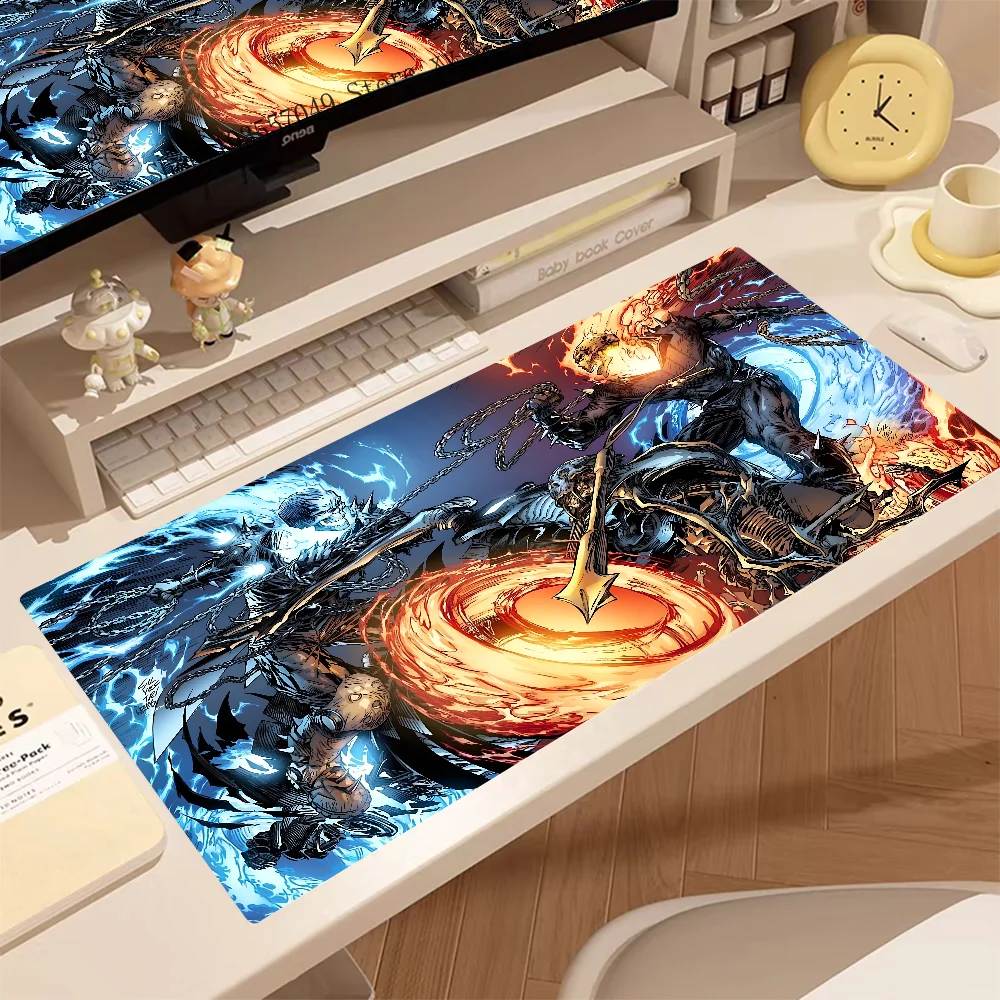 Cool G-Ghost Rider Mousepad Large Gaming Mouse Pad LockEdge Thickened Computer Keyboard Table Desk Mat