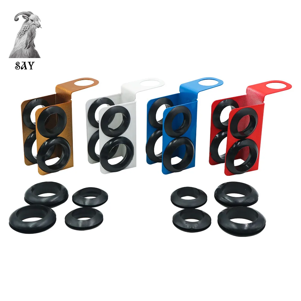 SY 1PC Metal&Silicone Hookah Shisha Hose Holder Hookah Accessories Max Dia.23mm Min Dia 19mm Can Hold 2 Hose Smoking Accessories